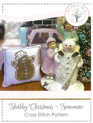 Shabby Christmas - Snowman - Cross Stitch Pattern