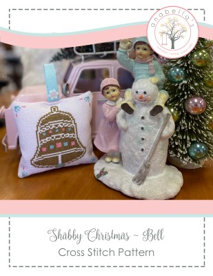Shabby Christmas - Bell - Cross Stitch Pattern