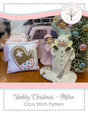 Shabby Christmas - Mitten - Cross Stitch Pattern