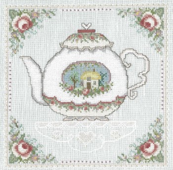 Grandmother's Teapot - Cross Stitch Pattern