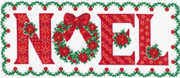 Wreath Noel - Cross Stitch Pattern