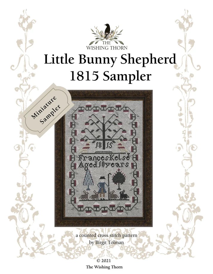 Little Bunny Shepherd Mini Sampler 1815 - Cross Stitch