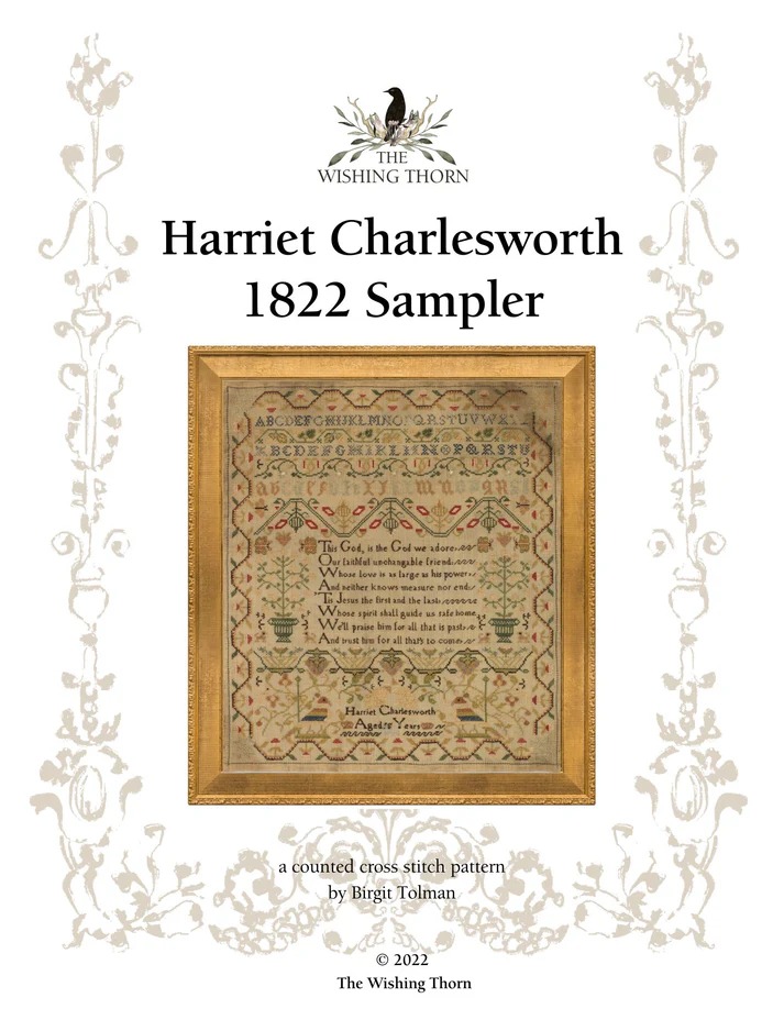 Harriet Charlesworth Sampler 1822 - Cross Stitch Pattern