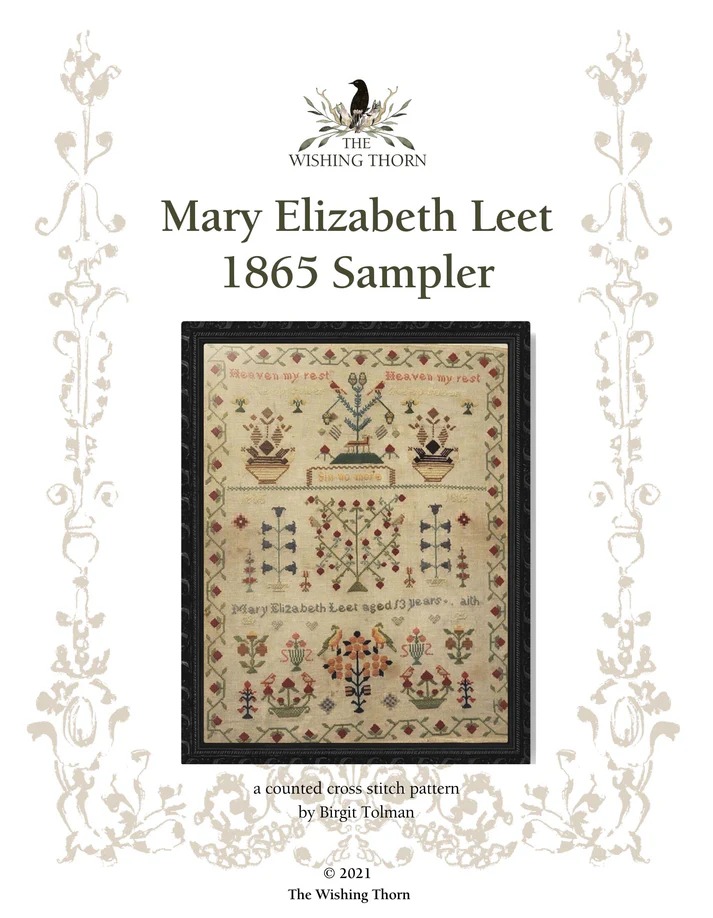 Mary Elizabeth Leet 1865 Sampler - Cross Stitch Pattern