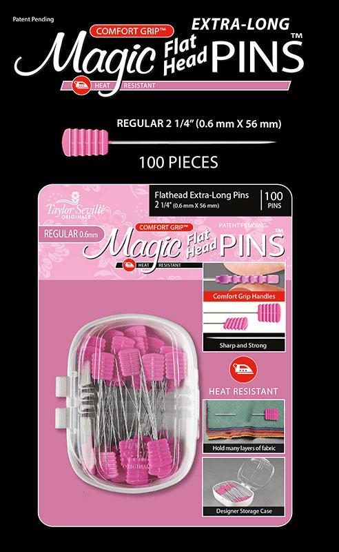 Magic Pin Flat Head X-long 100 ct. 
