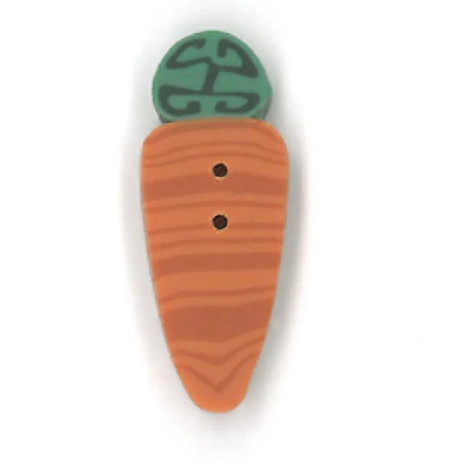 Small Carrot - Button
