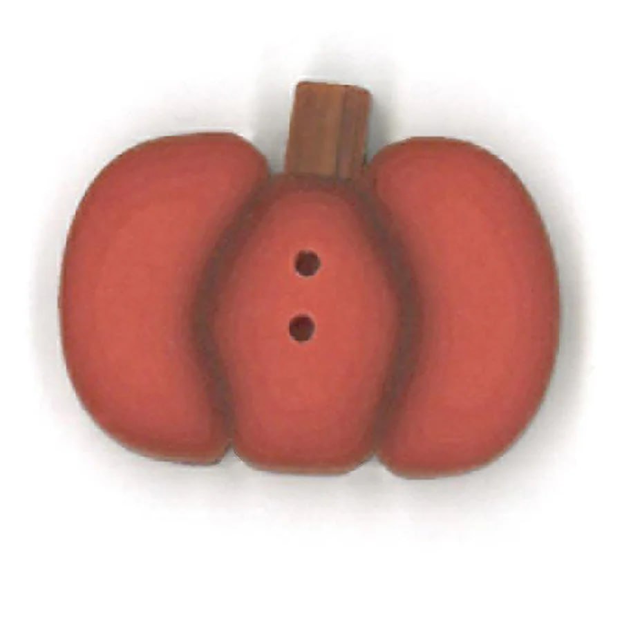 Small Orange Pumpkin - Button