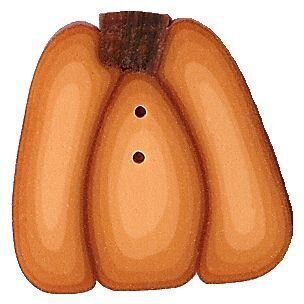 Large Golden Pumpkin - Button