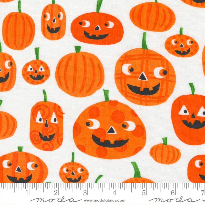 Too Cute To Spook White Ghost - Pumpkin To Talk - Fabric