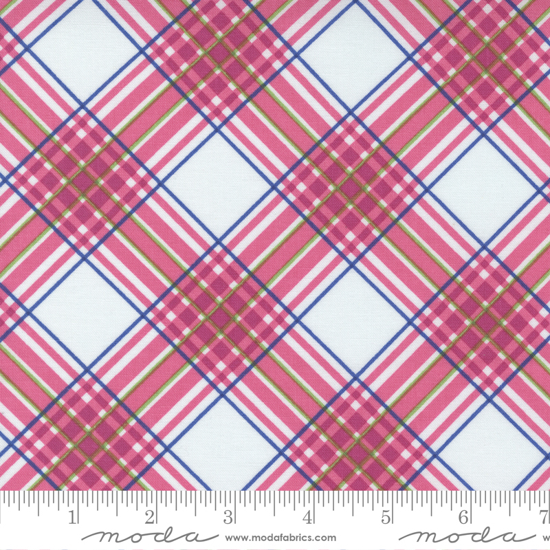 Picnic Pop Popping Pink - Slushy Plaid - Quilt Fabric