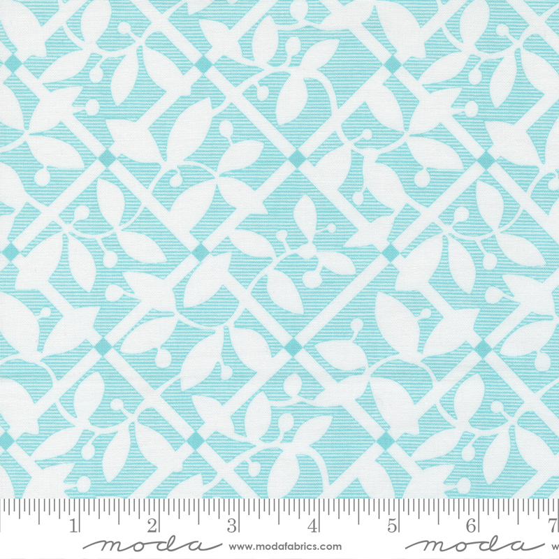 Picnic Pop Awesome Aqua - Frozen Frenzy Check - Quilt Fabric