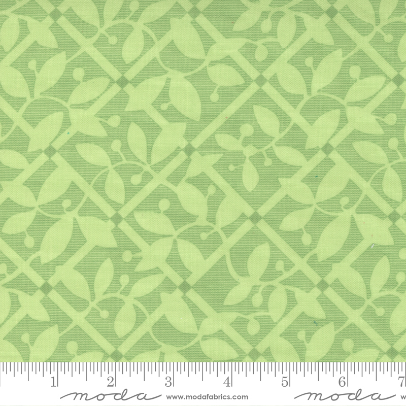 Picnic Pop Grassy Green - Frozen Frenzy Check - Quilt Fabric