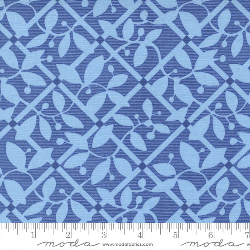 Picnic Pop Bright Blue - Frozen Frenzy Check - Quilt Fabric