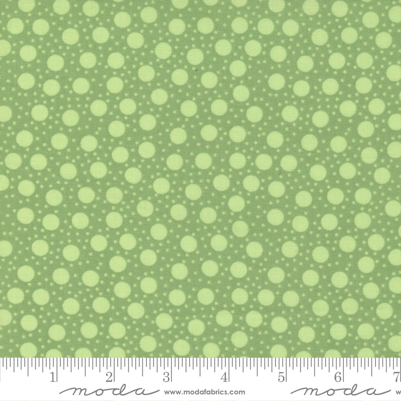 Picnic Pop Grassy Green - Fizz Dots - Quilt Fabric