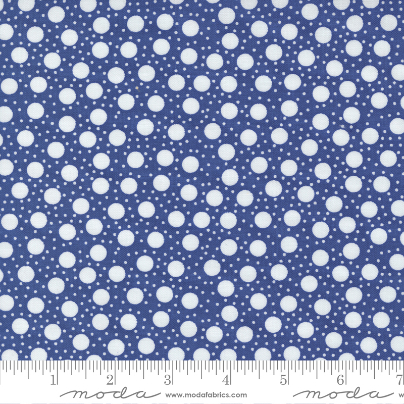Picnic Pop Royal Blue - Fizz Dots - Quilt Fabric