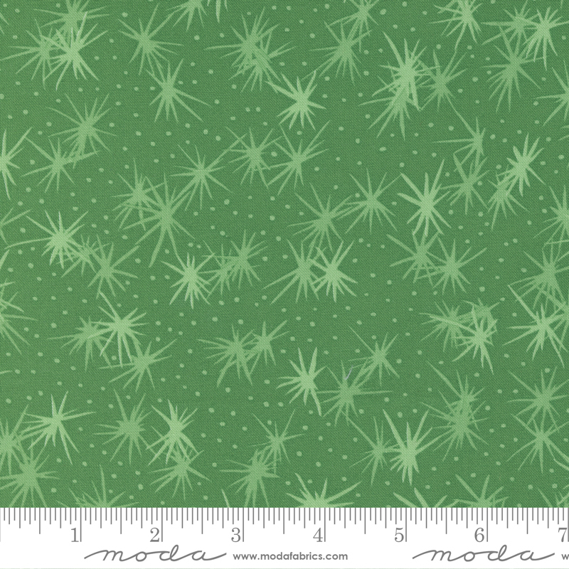 Reindeer Games Evergreen - Christmas Sparks - Quilt Fabric