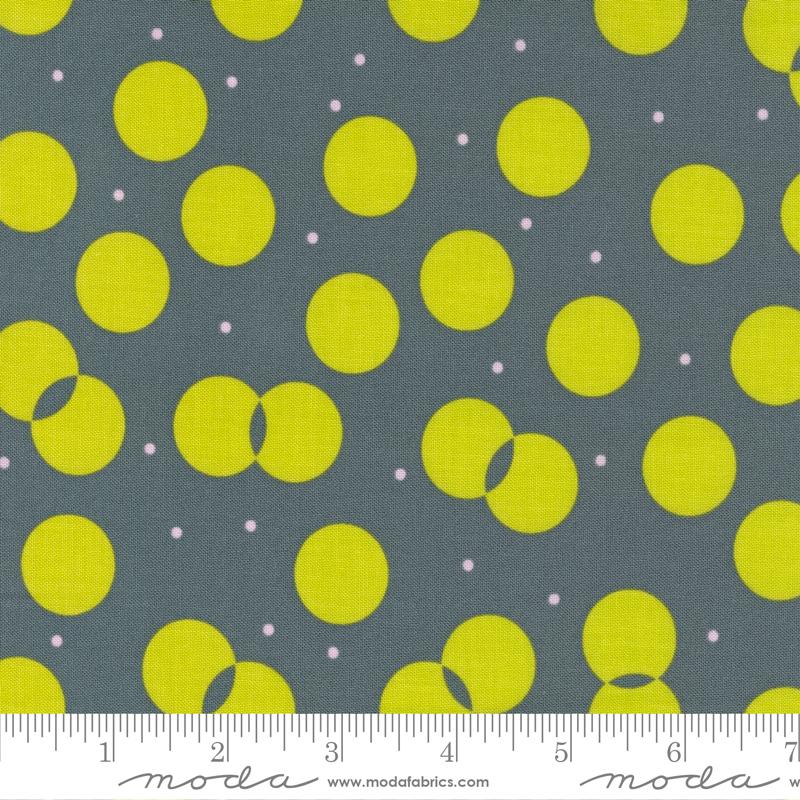 Sweet And Plenty Graphite - Juggle Dots - Quilt Fabric