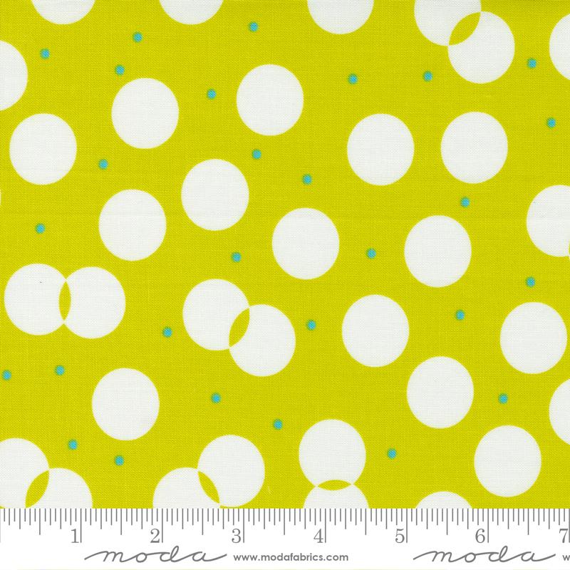 Sweet And Plenty Limeade - Juggle Dots - Quilt Fabric
