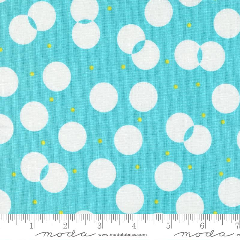 Sweet And Plenty Blue Razz - Juggle Dots - Quilt Fabric