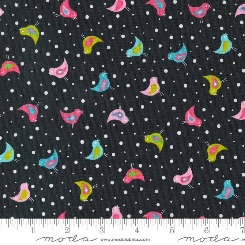 Sweet And Plenty Black Licorice - Quilt Fabric