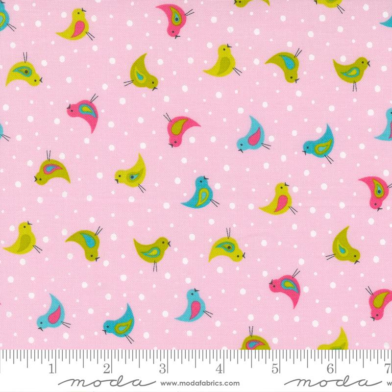 Sweet And Plenty Parfait - Birdies Novelty Birds - Fabric