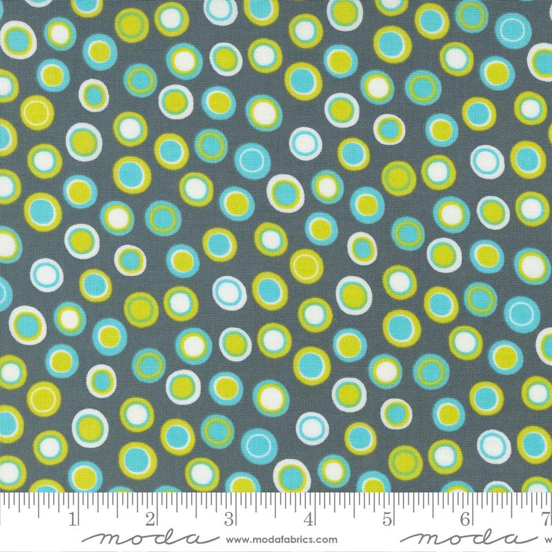Sweet And Plenty Graphite - Inner Dots Dots - Quilt Fabric