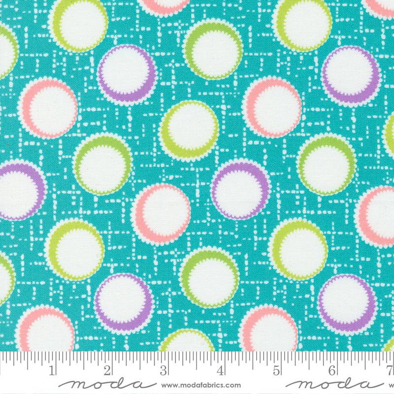 On The Bright Side Blue Razz - Quilt Fabric