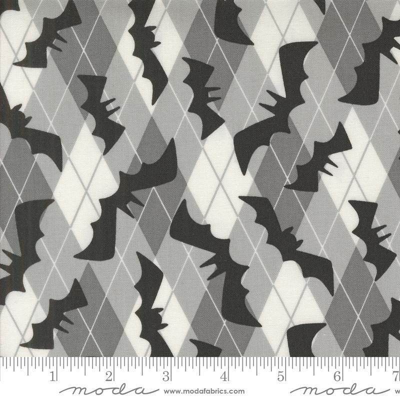 Fab Boo Lous Bats Shadow - Halloween Quilt Fabric