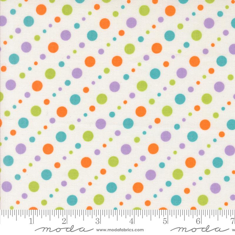 Fab Boo Lous Dots Ghostly - Halloween Quilt Fabric
