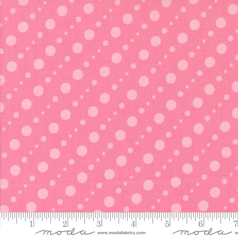 Fab Boo Lous Dots Hot Pink - Halloween Quilt Fabric