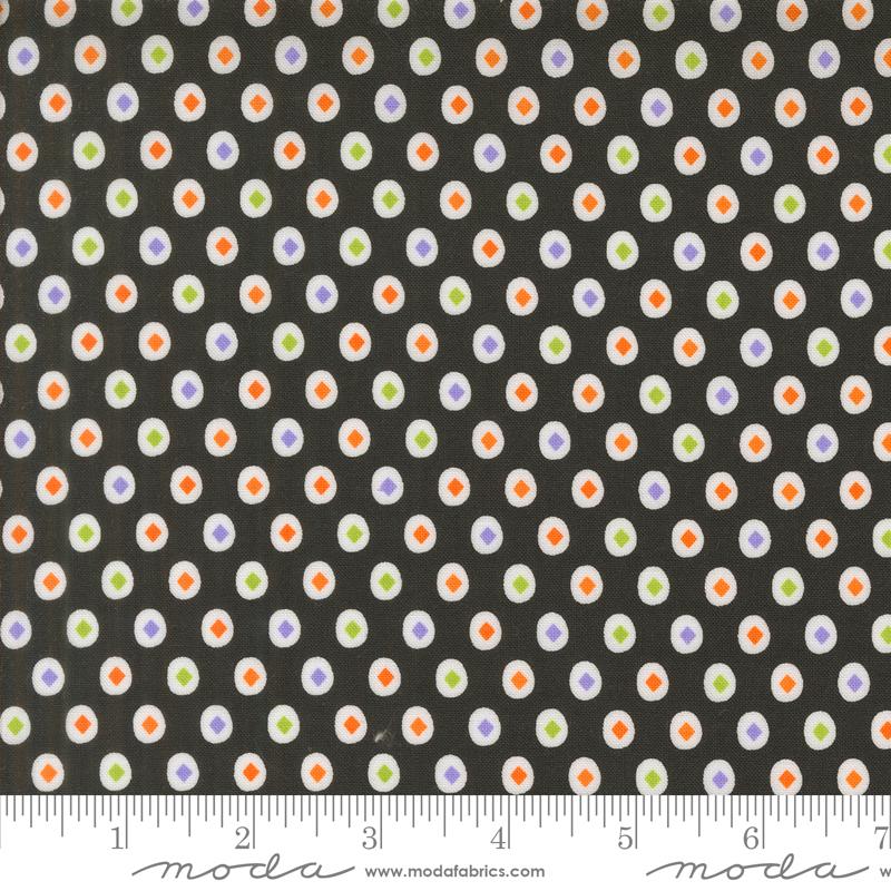 Fab Boo Lous Circles Night - Halloween Quilt Fabric