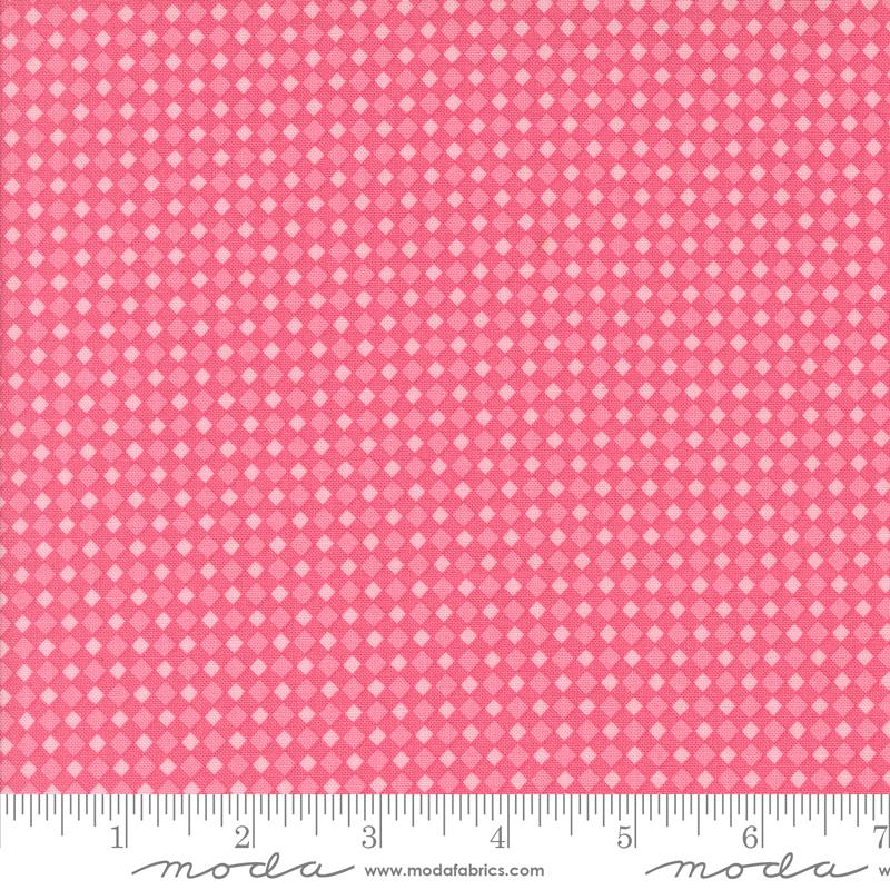 Fab Boo Lous Checker Hot Pink - Halloween Quilt Fabric