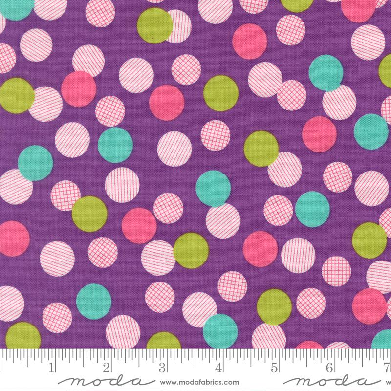 Pick Me Playful Dot Grape - Quilt Fabric