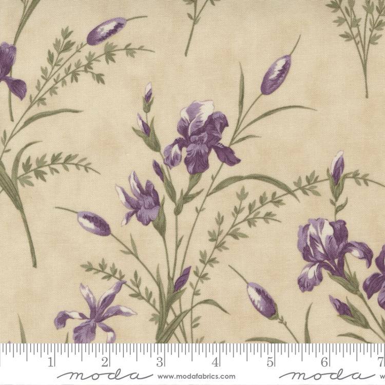 Iris Ivy Ivory - Iris Garden Iris - Quilt Fabric
