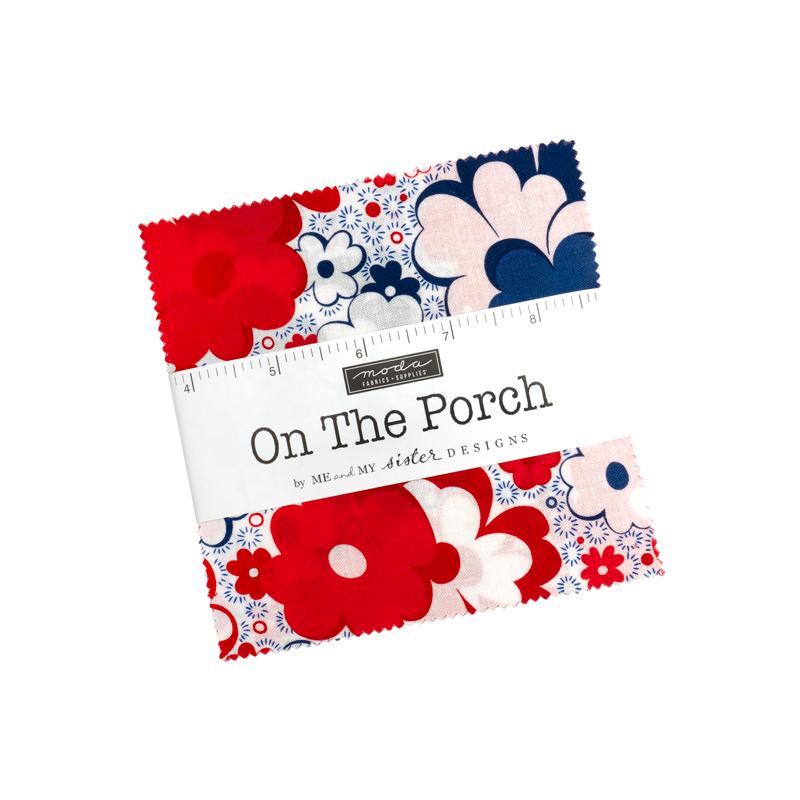 On The Porch - Charm Pack, zoomed in. Select this picture to zoom back out.