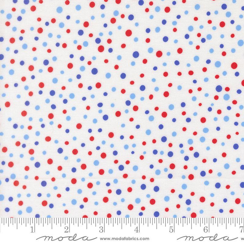 On The Porch Dots Cloud - Quilt Fabric, zoomed in. Select this picture to zoom back out.