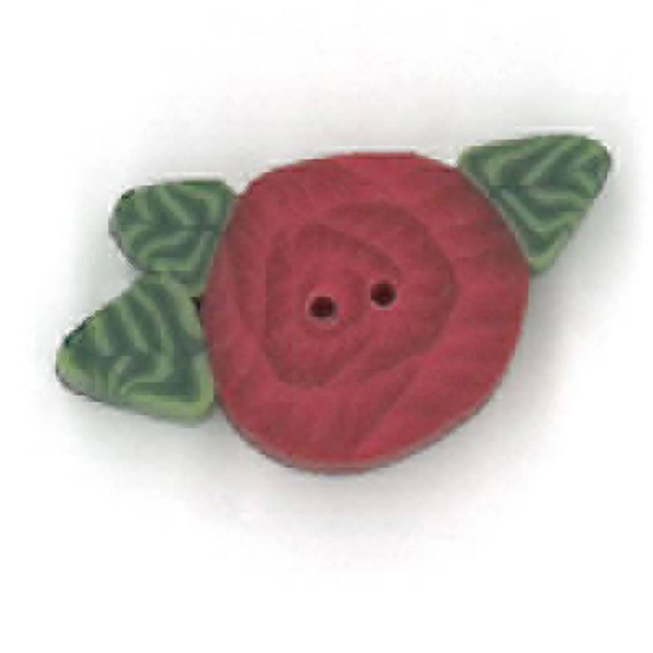 Tiny Red Rose - Button