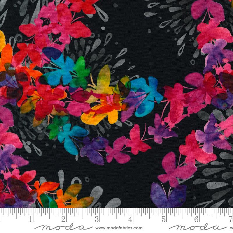 Playgrounds Butterfly - Ink - Quilt Fabric