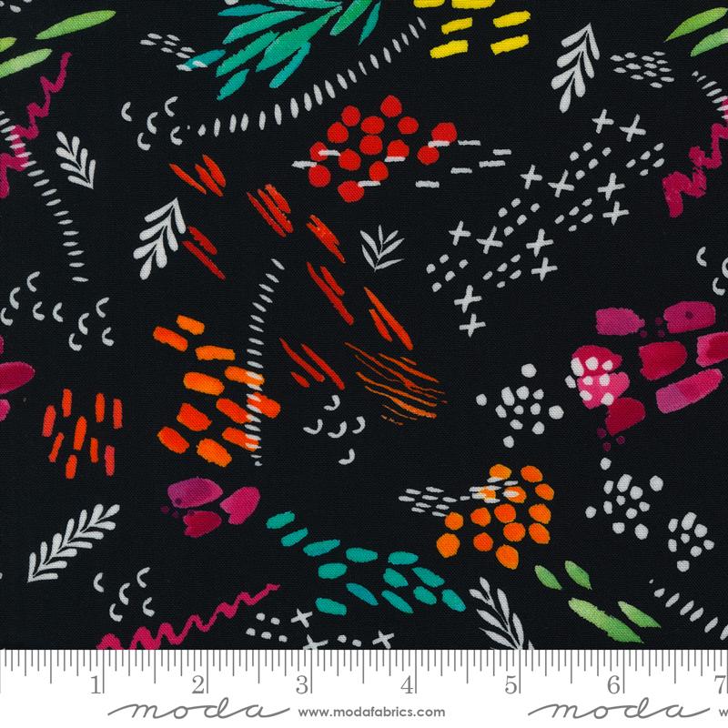 Playgrounds Doodles - Ink - Quilt Fabric