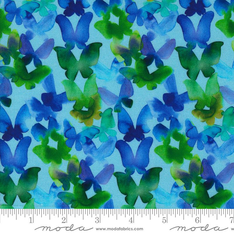 Playgrounds Wings - Aqua - Quilt Fabric
