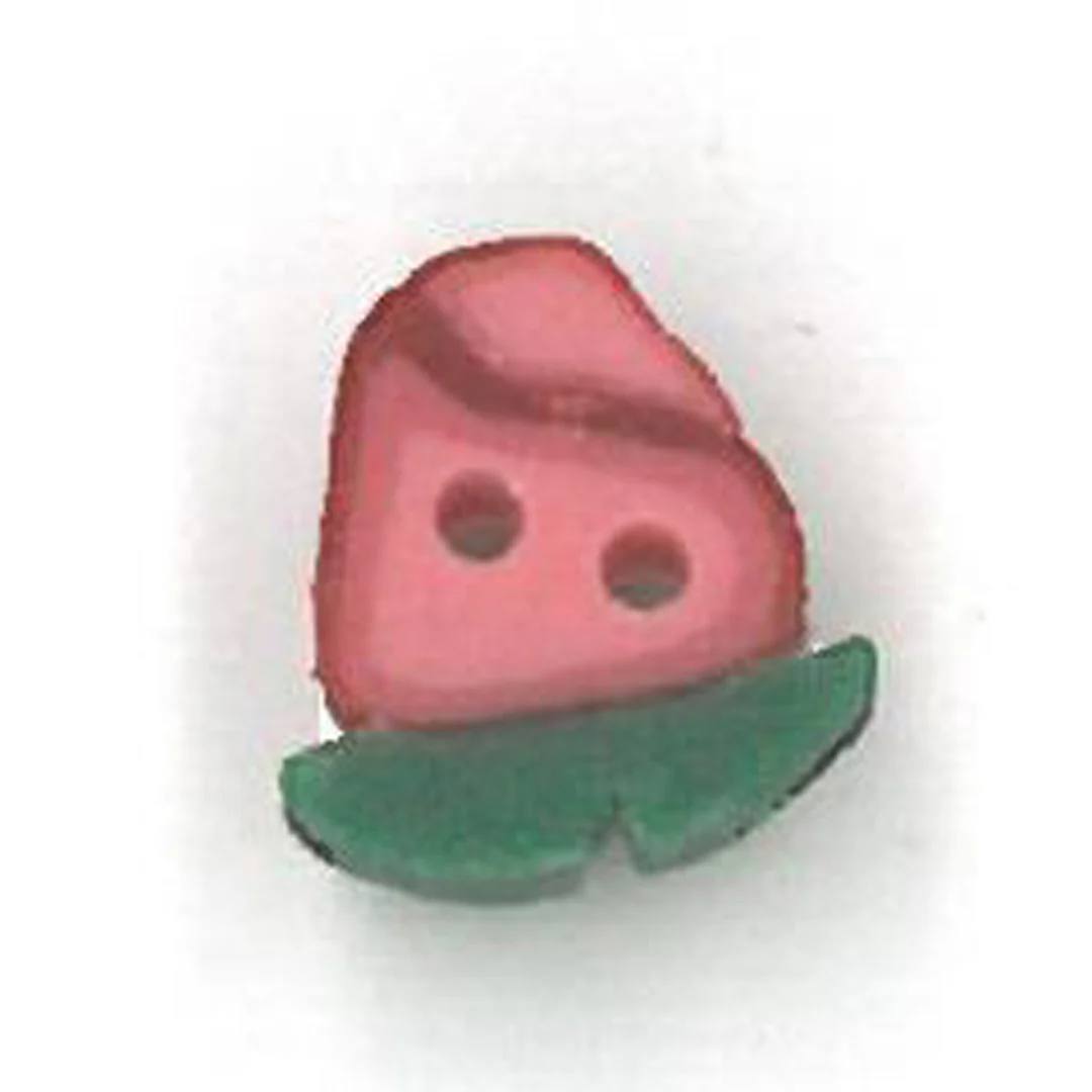 Tiny Peach Rosebud - Button