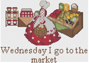 Wednesday - Cross Stitch Pattern