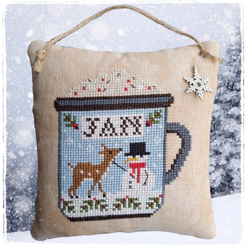 Months In A Mug - January - Cross Stitch Pattern