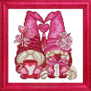 Valentines Gnome - Cross Stitch Pattern