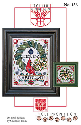 Tangled Tidings - Merry Christmas - Cross Stitch Pattern