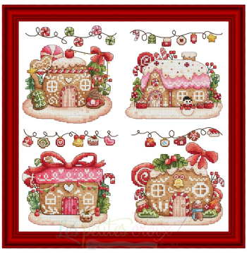 Gingerbread Houses - Cross Stitch Pattern
