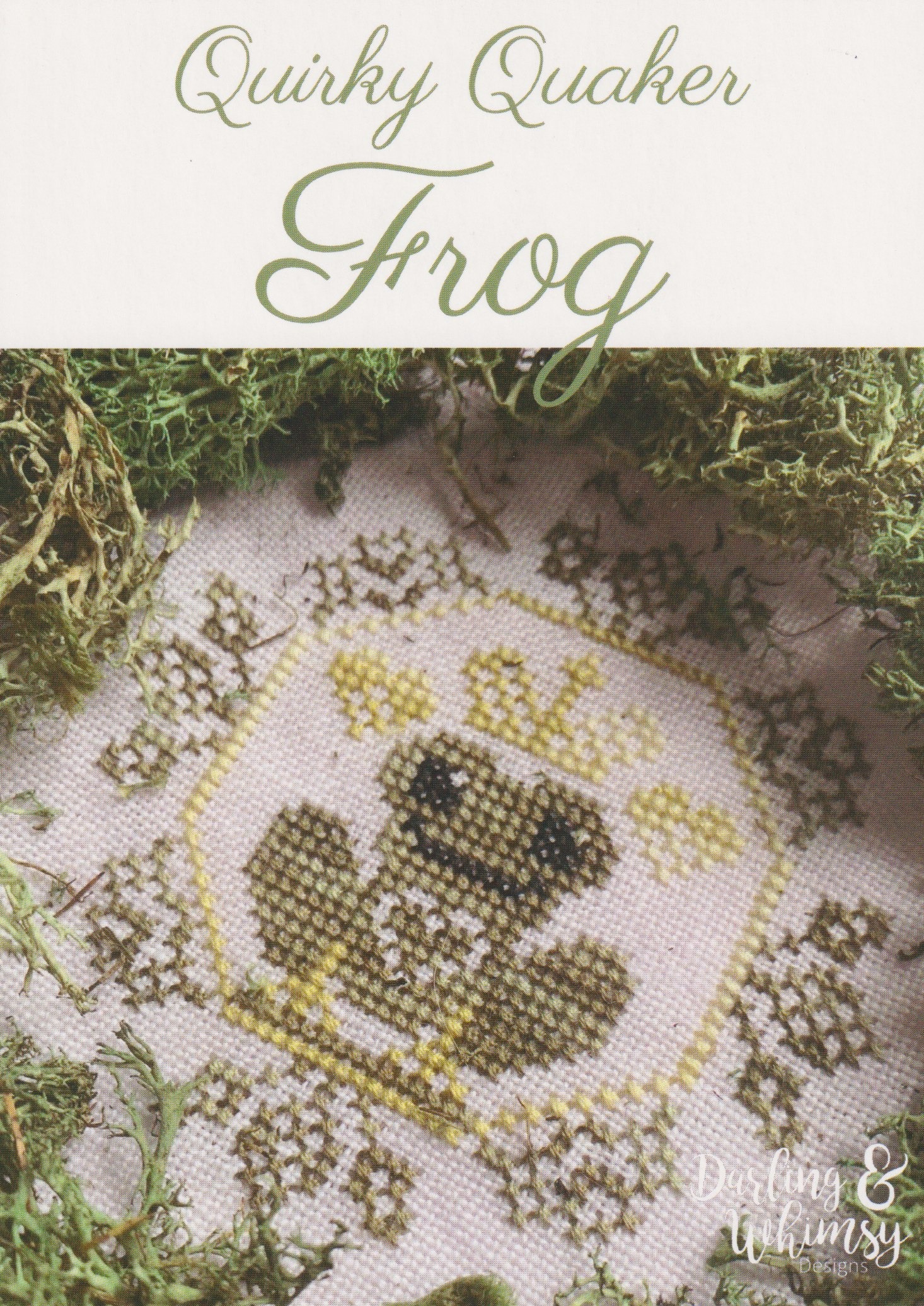 Quirky Quaker Frog - Cross Stitch Pattern