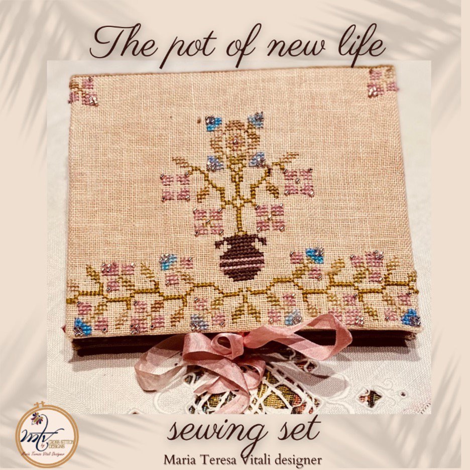 Pot Of New Life Sewing Set - Cross Stitch Pattern