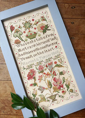 Humble Sampler - Harriet Turner 1868 - Cross Stitch Pattern