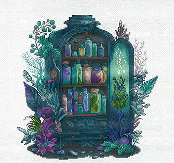 Apothecary Cabinet - Cross Stitch Pattern